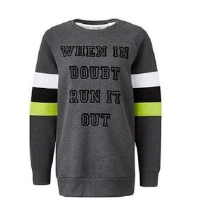LABEL BE LOGO SWEATSHIRT - GRAY PLUS SIZE 18W (NEW)